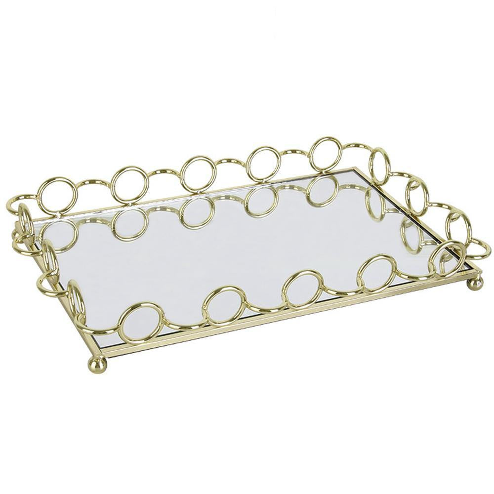 Metal Tray with Mirror Top FC-W1805