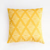 Yellow Geometric Pattern Cushion وسادة