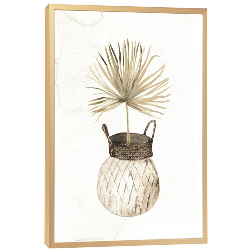 Dried Palm in Basket جدار الفن