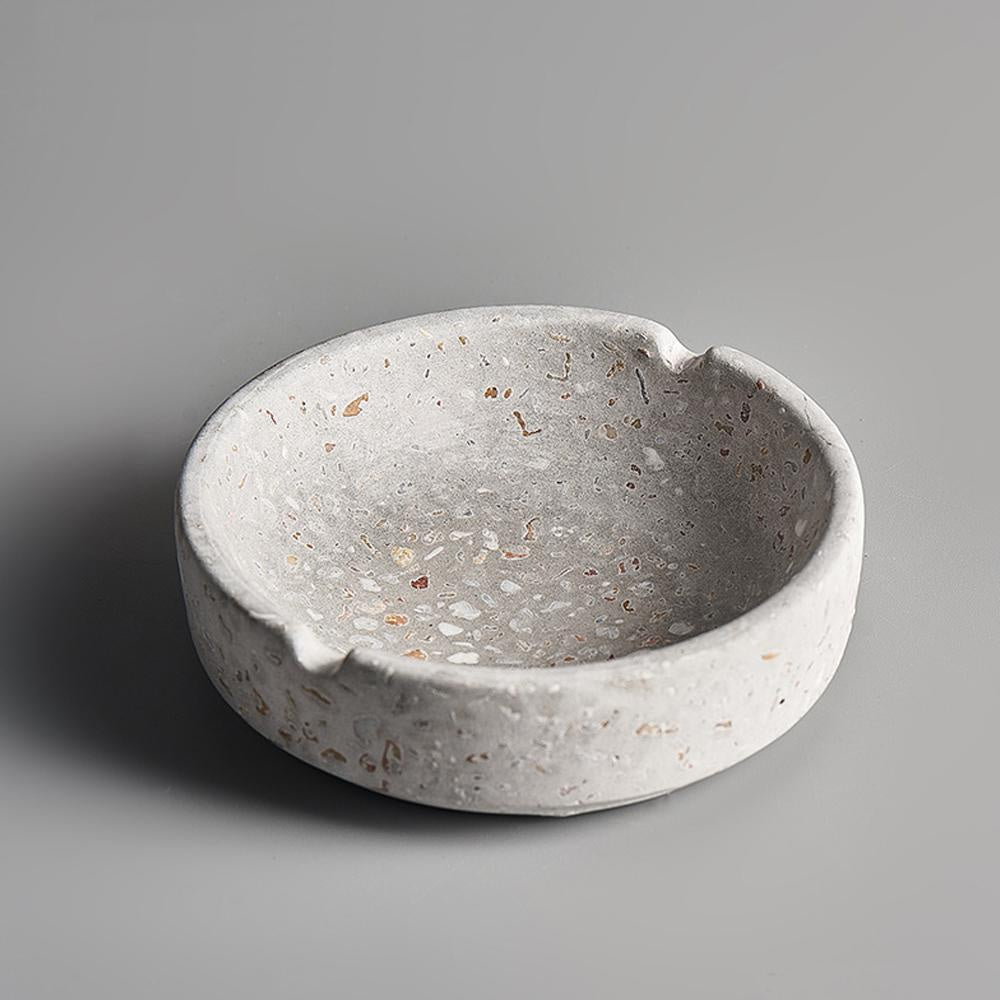 Speckled Concrete Round Ashtray SHDB0050162