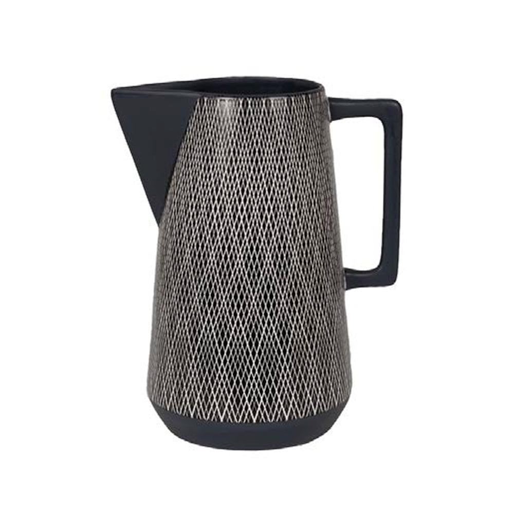 DNB - Black Ceramic Pitcher with Decal RYHZ0266C