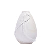 White Porcelain Vase with Loop Detail  608512