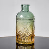 Green & Amber Glass Bud Vase SHCE3014025