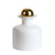 White Ceramic Bottle with Gold Top - Wide FA-D2055C