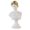 White Female Bust with Gold Detail FL-D099
