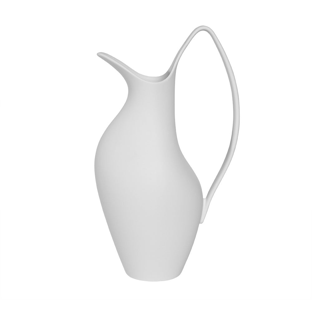 White Ceramic Pitcher - Large CY3926W1