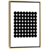 Black & White Geometric Pattern جدار الفن