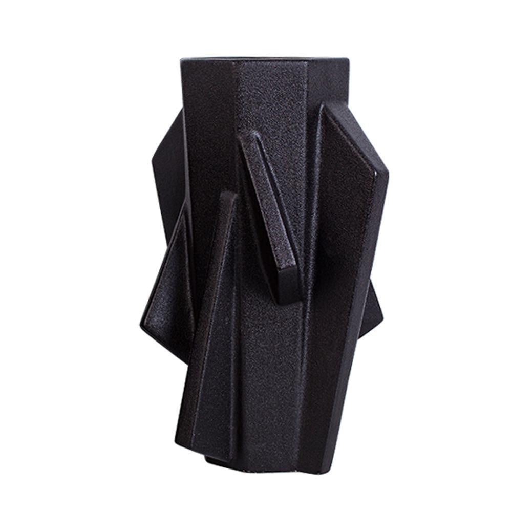Black Abstract Ceramic Vase - Large FA-D2119A