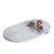 White Marble Oval Tray with Arch Detail G0854