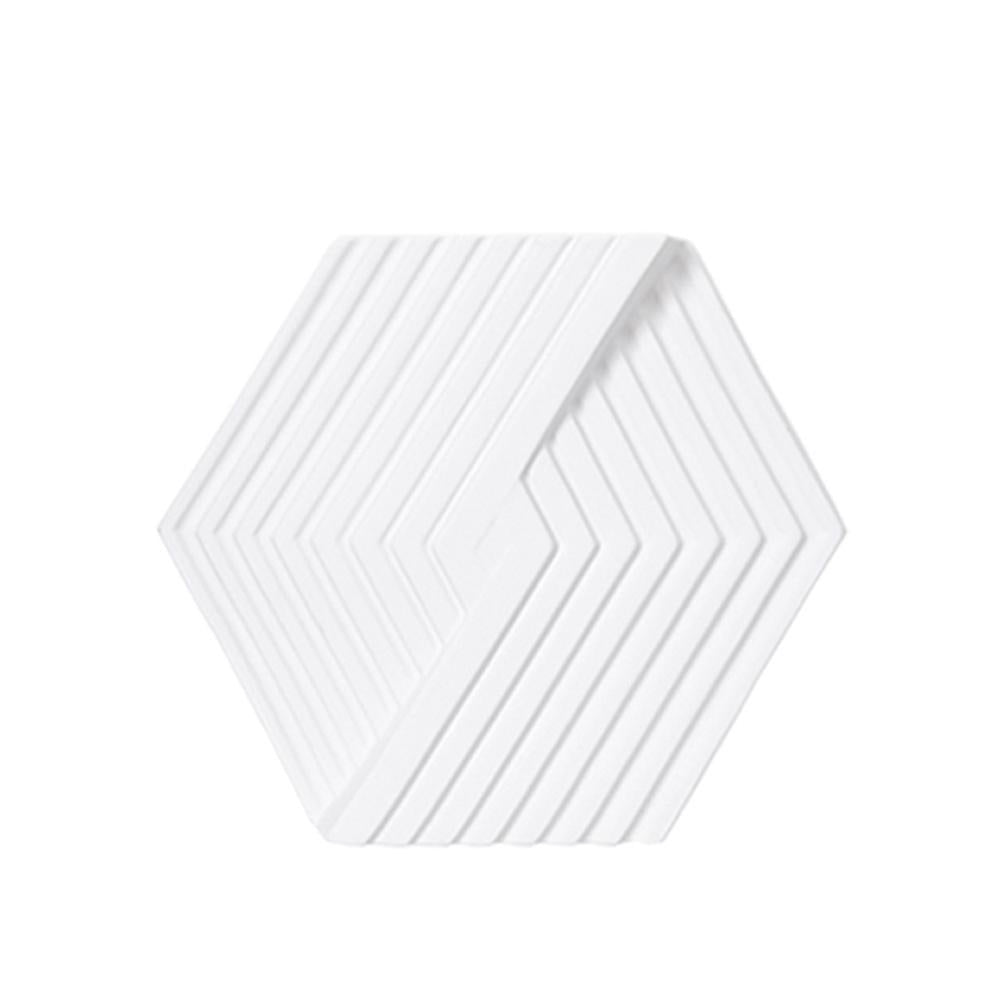 White Hexagonal Ceramic Vase FA-D2120B