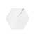 White Hexagonal Ceramic Vase FA-D2120B