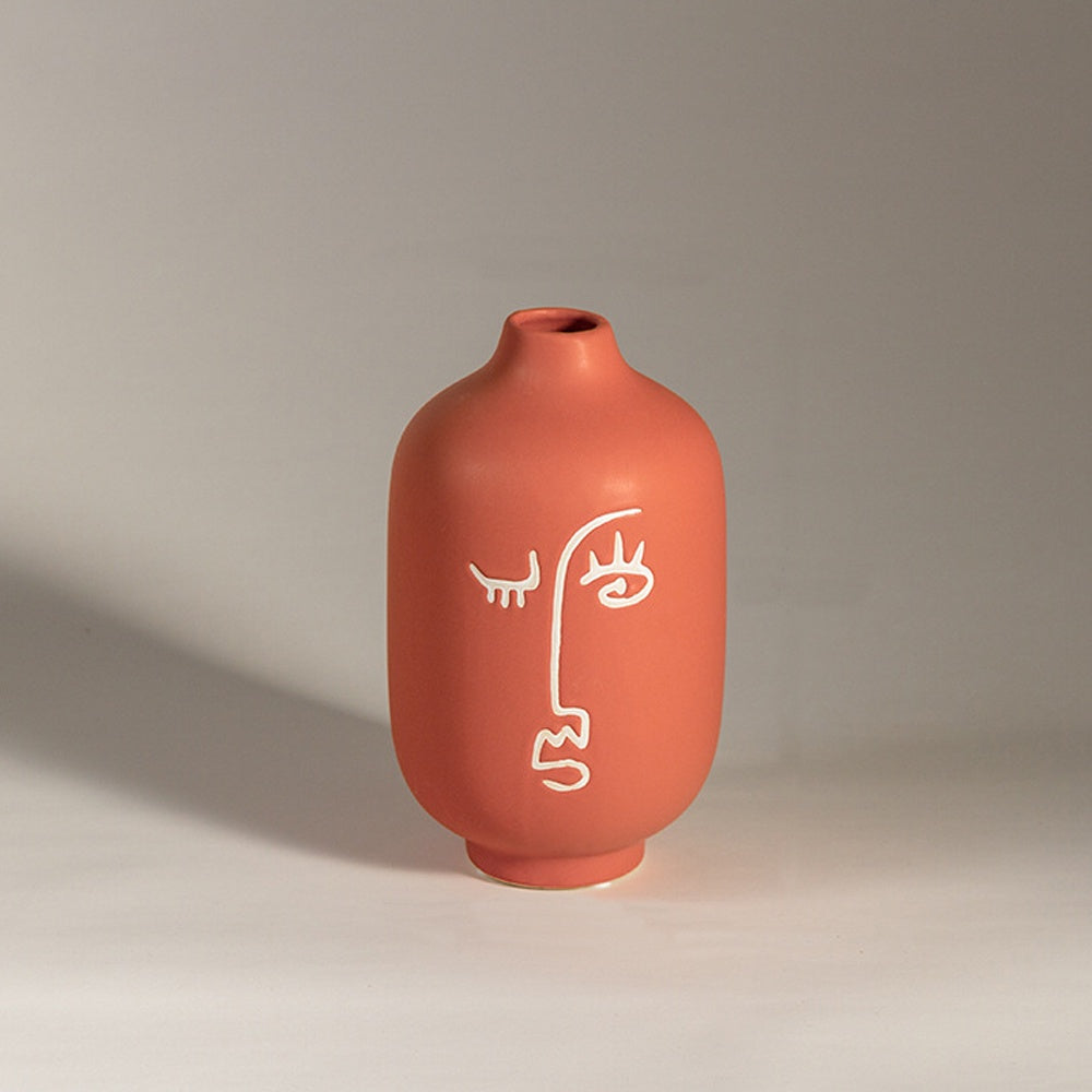 Terracotta Ceramic Vase - Small LT613-S مزهرية