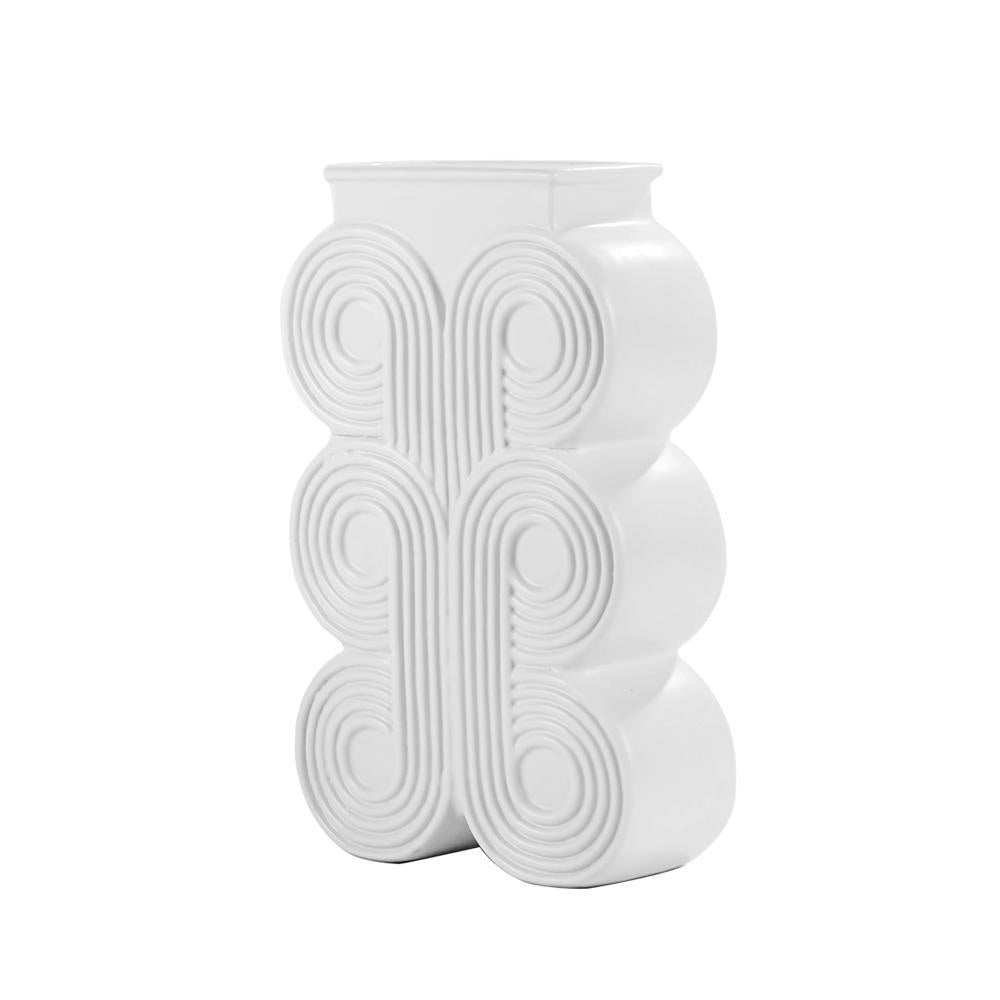 White Ceramic Greek Inspired Vase - Medium 607723