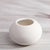 White Round Ceramic Vase with Texture Detail ZD-082