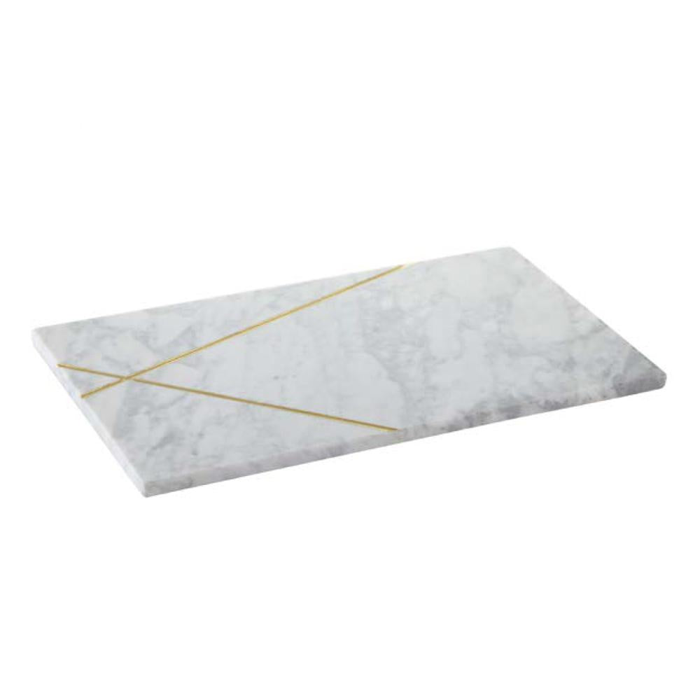 Marble and Gold Rectangular Tray TPDLS0005WY