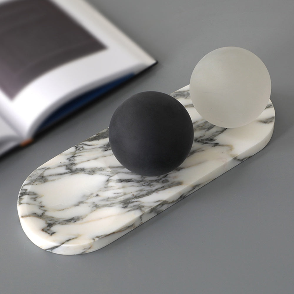 Oval Marble Tray H0909