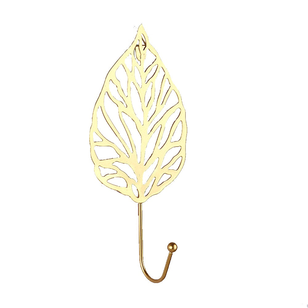 Gold Metal Leaf Wall Hook - B SHDG1191016