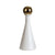 White Ceramic Bottle with Gold Top - Medium FA-D2055B