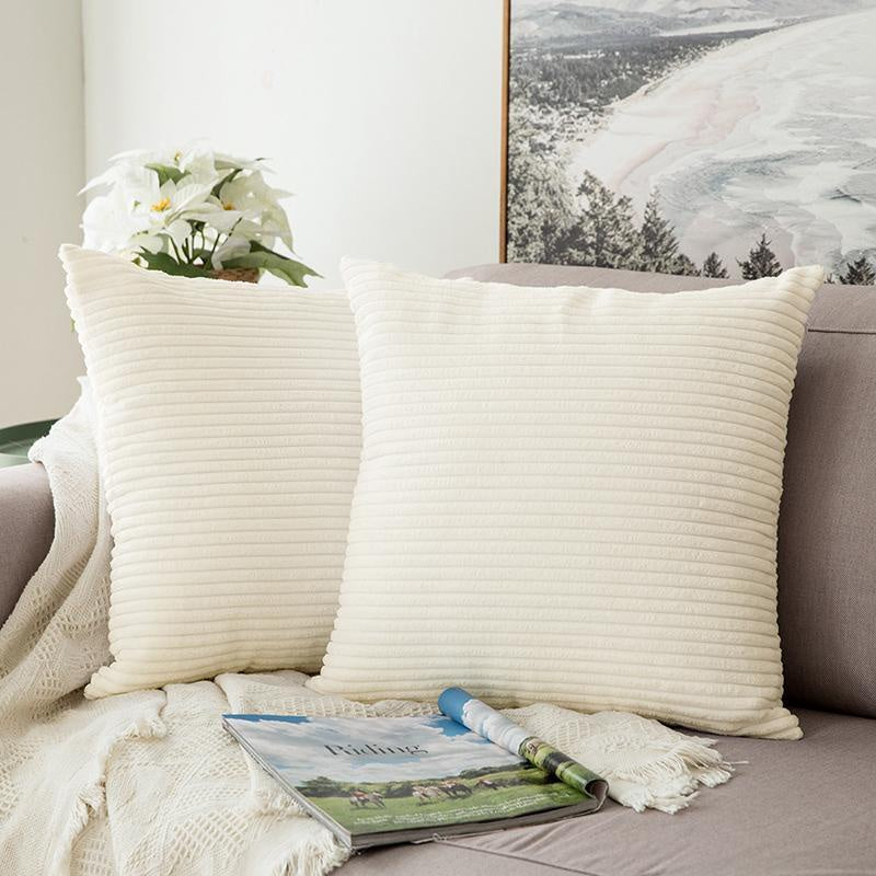 Ivory Corduroy Cushion MND161