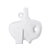 White Ceramic Textured Sculptural Vase - B 607294