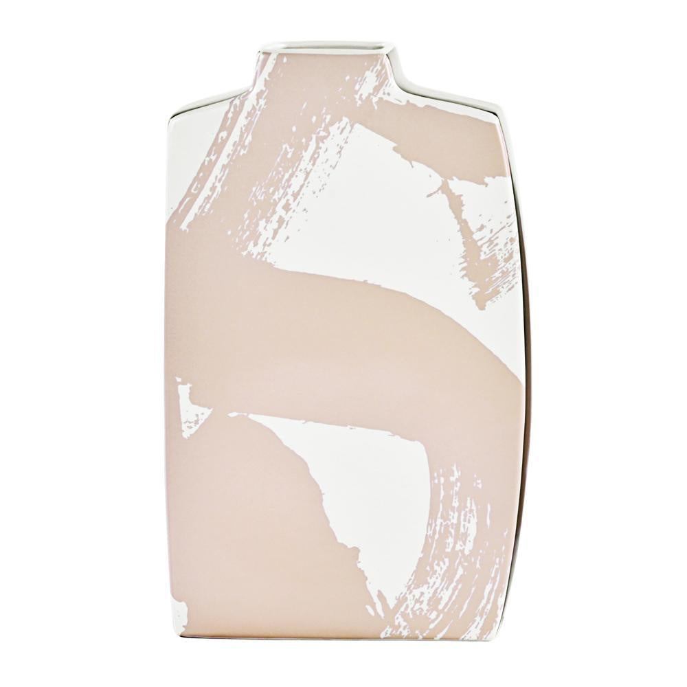 White & Blush Ceramic Vase - Tall 606594