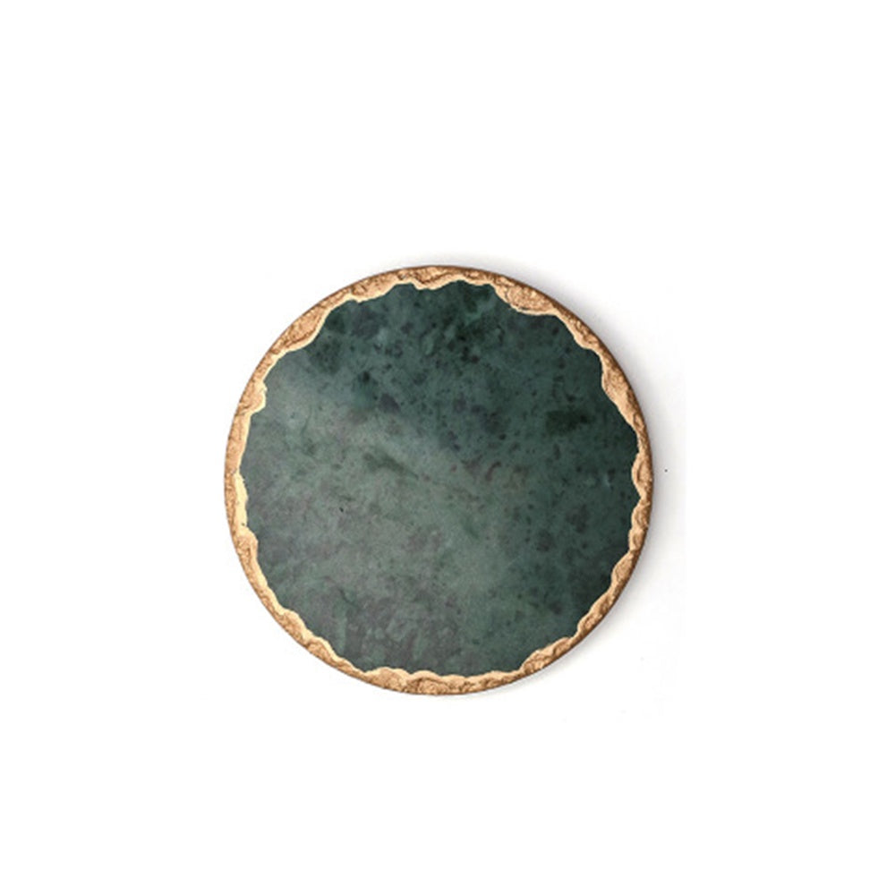Green Round Marble Trivet - Small WX-030