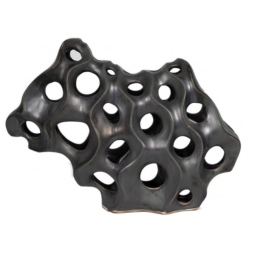 Metal Glaze Ceramic Abstract Sculpture BSJSY3526L