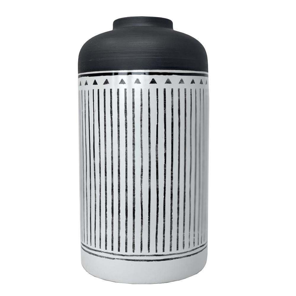 Black & White Ceramic Jar - Medium 604716