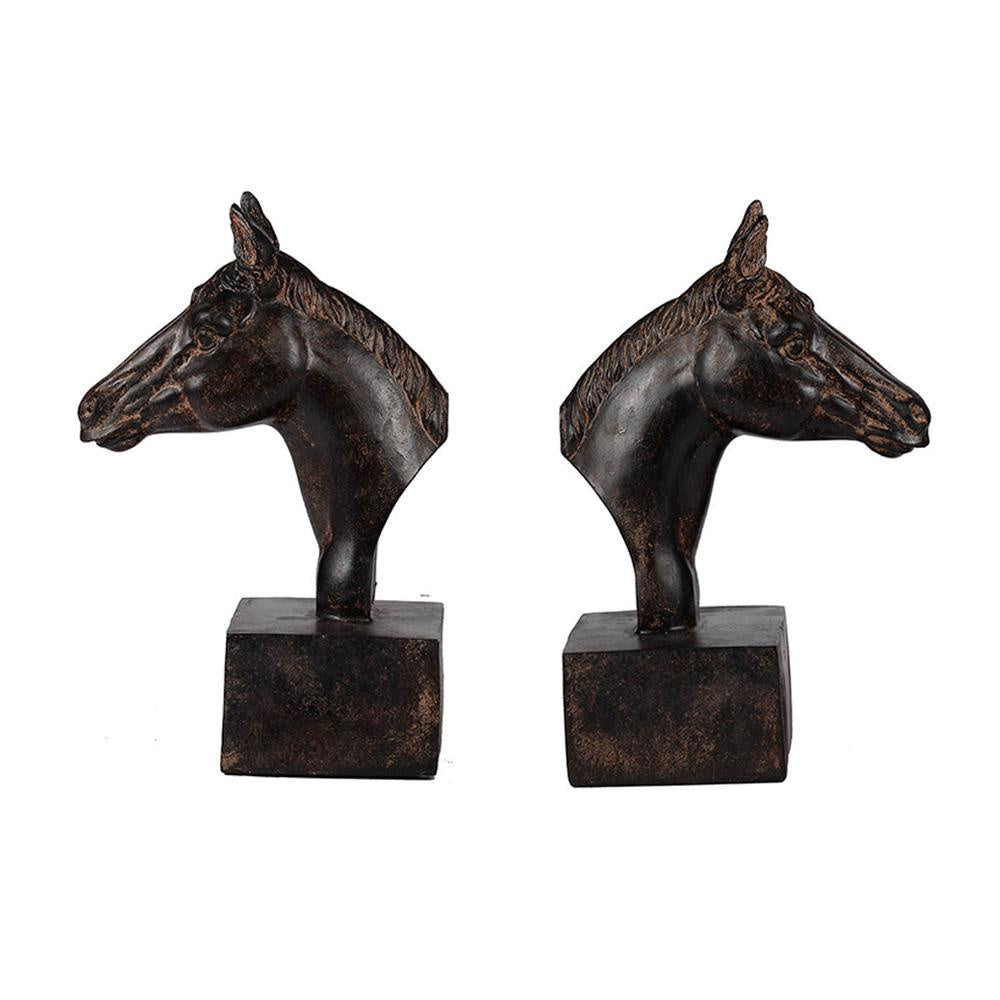Set of 2 Horse Bookends 73639-EVER