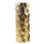 Gold Ceramic Cylindrical Vase with Cube Detail - Large FAAD14A