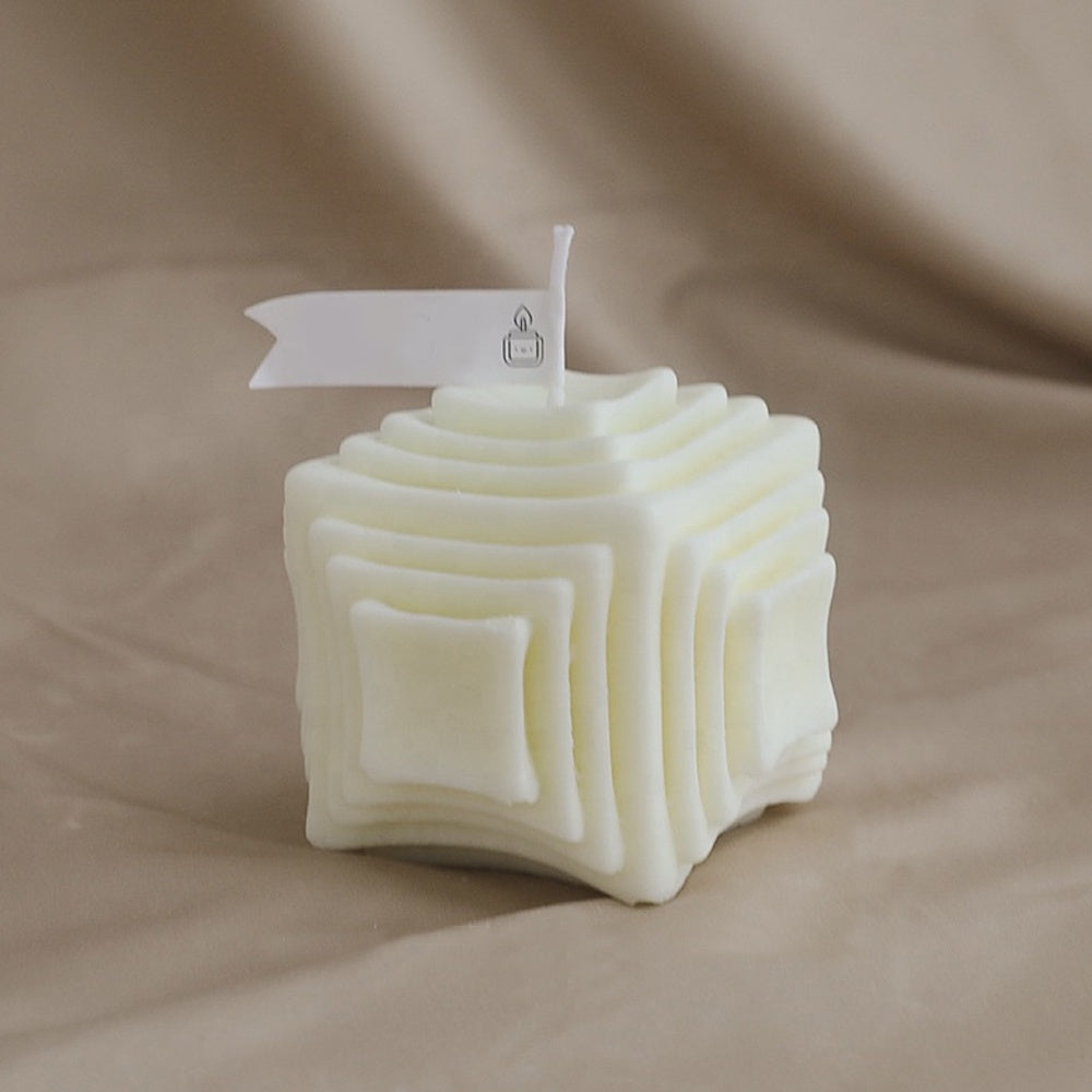 Cube Candle - Cream FB-065-CR