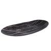 Black Ceramic Plate with Wood Grain Effect - Medium RYHZ0264B2