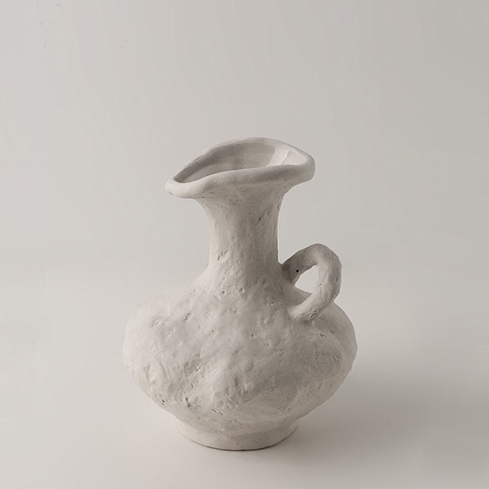 Ivory Ceramic Textured Vase LT673-B