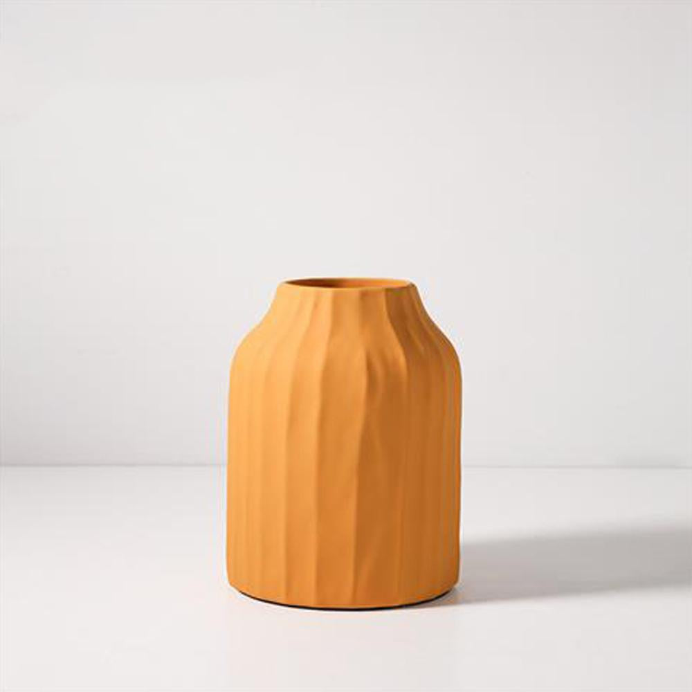 Deep Yellow Ceramic Vase LT566-L-O