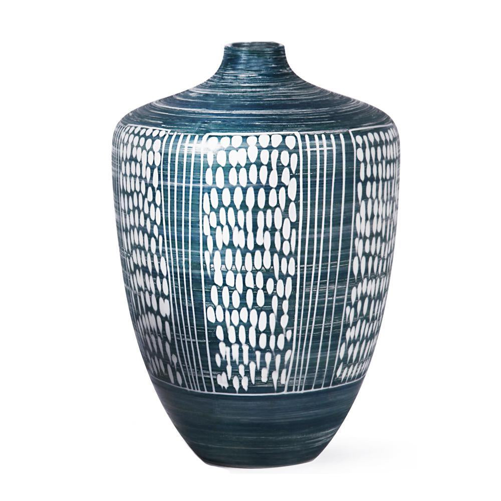Indigo & White Vase - Large 603682