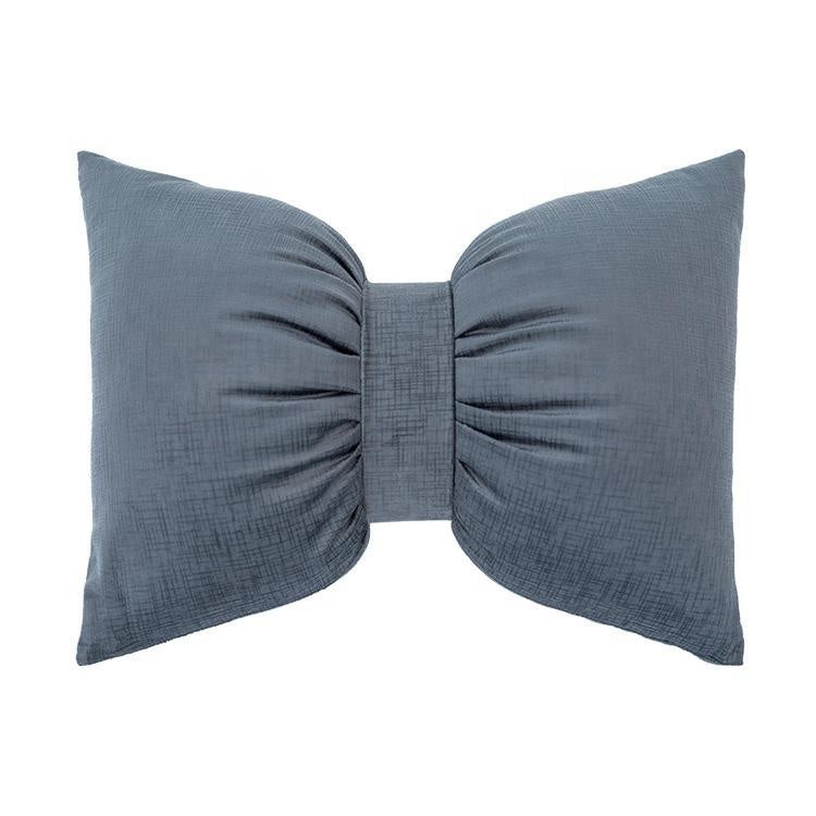 Grey Decorative Bow Cushion وسادة