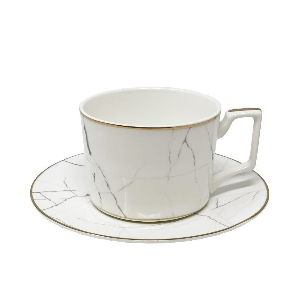 Crackled Cup & Saucer المطبخ وتناول الطعام